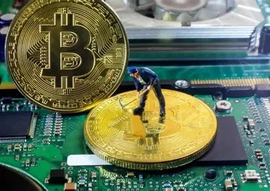 A powerful mining rig in action, showcasing essential hardware for Filecoin operations
