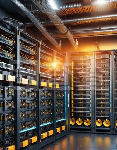 A state-of-the-art Filecoin mining farm equipped with elaborate hosting infrastructure and monitoring systems